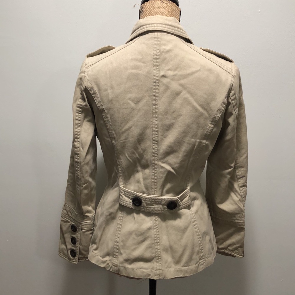 {Converse} Beige Button Down Jean Jacket - image 5